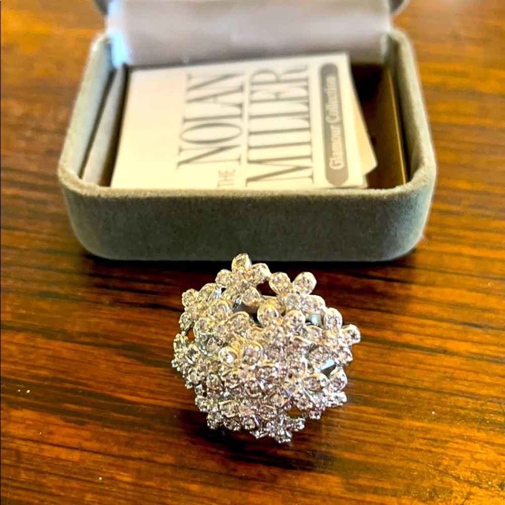 Crystal diamond ring size 7